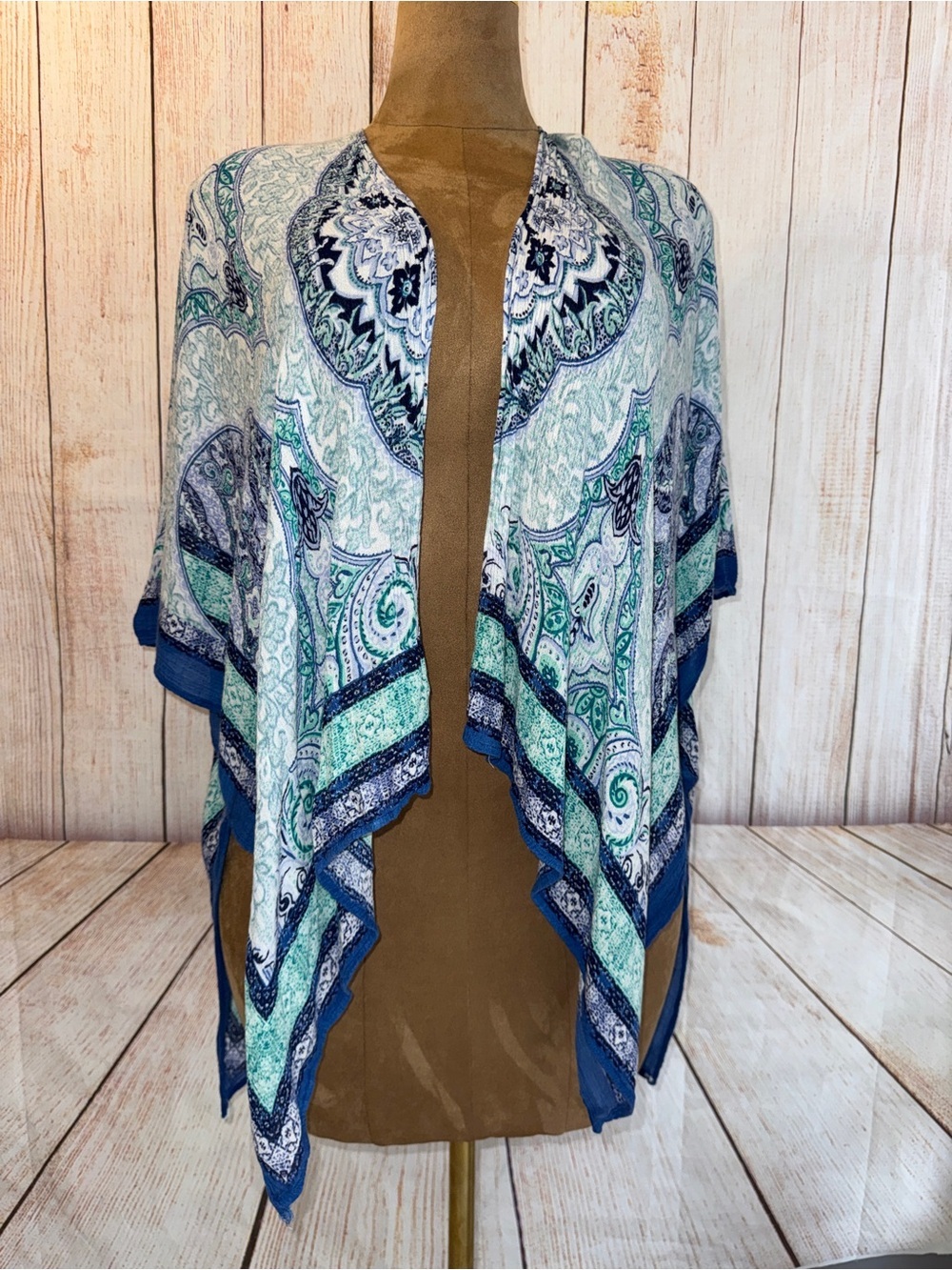 Vince Camuto women's Blue one size  kimono,  open Cardigan, cover up top​